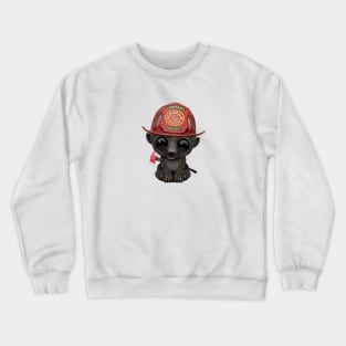 Cute Baby Honey Badger Firefighter Crewneck Sweatshirt